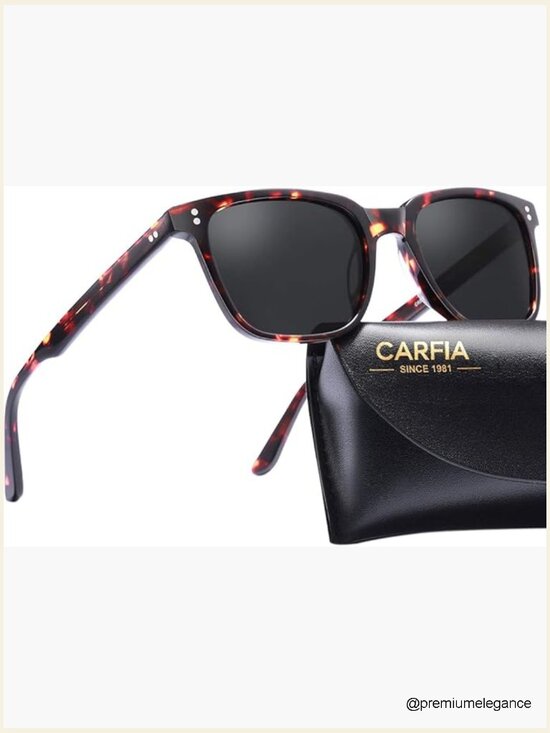 Square Acetate Sunglasses Polarized UV400 Women Small main image 5